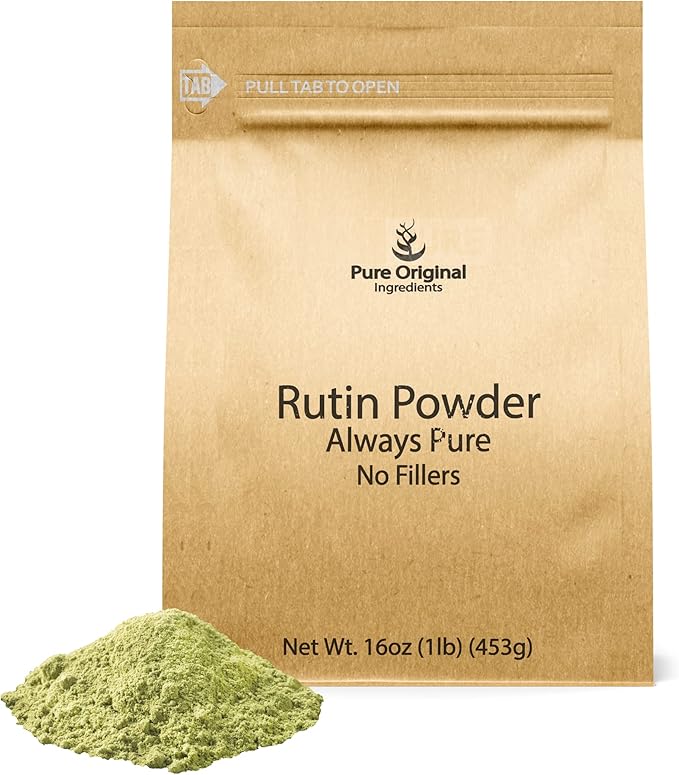 PURE ORIGINAL INGREDIENTS Rutin Powder Always Pure No Additives Or Fillers Lab Verified (16 Ounce)