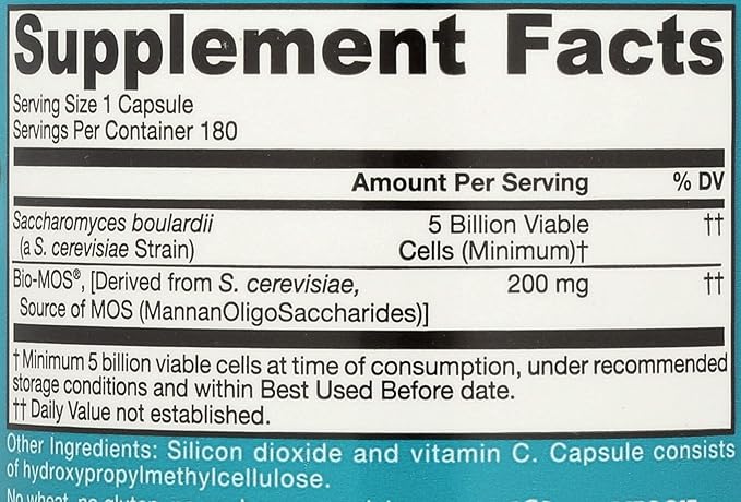Jarrow Formulas Saccharomyces Boulardii Probiotics + MOS 5 Billion CFU Probiotic Yeast &amp Nature's Bounty Acidophilus Probiotic Daily Probiotic Supplement Supports Digestive Health 1 Pack
