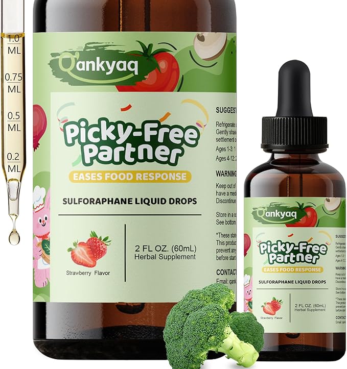Leucine HMB Liquid Supplements Sugar Free HMB L-Leucine Liquid Drops for Adults Seniors Kids Sulforaphane Supplement Broccoli Sprout Extract Liquid Kids Appetite Booster (1+yrs) Vegetable Liquid