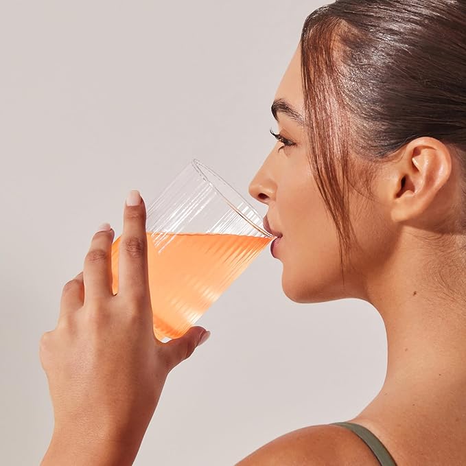 JSHealth Magnesium Powder for Sleep. 400mg Triple-Form Glycinate Citrate Amino Acid Chelate. Raspberry Lemonade. By Nutritionist Jessica Sepel (30 Servings) - Peach