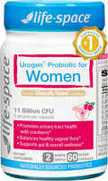 Life-Space Urogen Probiotics for Women Probiotics+Cranberry 2 Month Serving Women's Probiotic for PH Balance Urinary Tract Digestive &amp Immune Health Lactobacillus reuteri Non-GMO 60 Ct