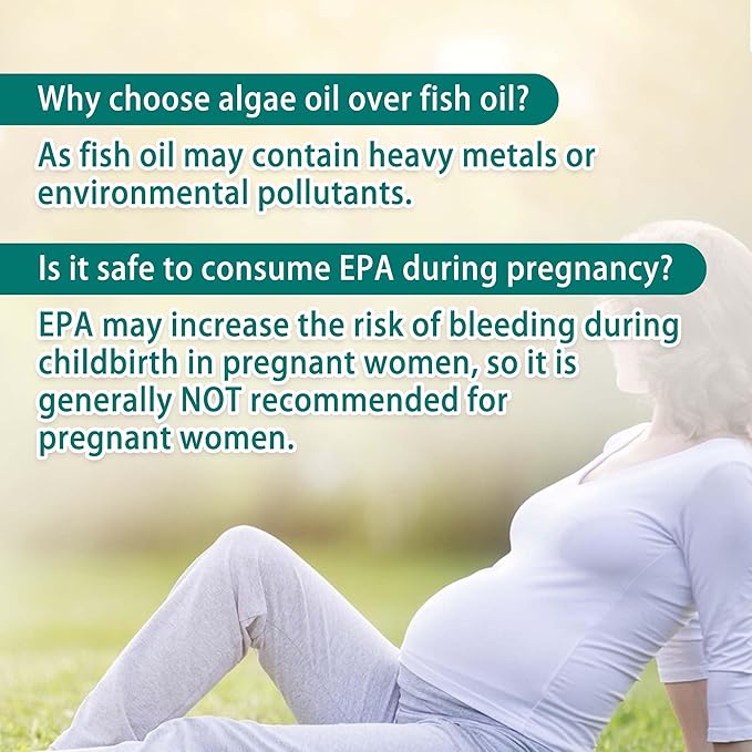 BHK's Prenatal Algae Oil DHA - 200mg Patented Life’sDHA for Expecting &amp Nursing Mothers - Supports Baby’s Brain Vision &amp Nervous System Development 60 Softgels