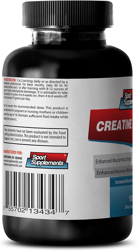 Organic Creatine Monohydrate - Creatine Powder 100mg - Performance and Stamina Booster Premium Creatine Powder creatine pre workout for men creatine monohydrate for women (2 Bot 100 grams each)