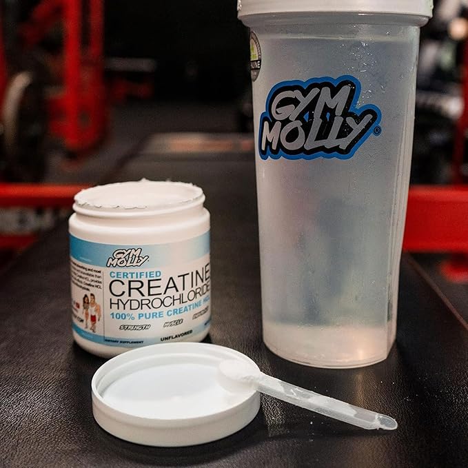 Gym Molly Creatine Hydrochloride Powder Highly Soluble Creatine Hydrochloride Unflavoured Vegan Workout Supplement for Men and Women Muscle Builder Creatine Supplement (75 Servings 750mg)