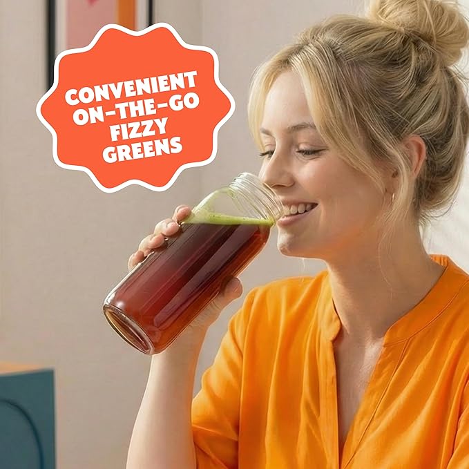 Amazing Grass Fizzy Green Tablets Energy Tropical: Greens + Green Tea Caffeine Water Flavoring Tablet with Antioxidants 60 Count