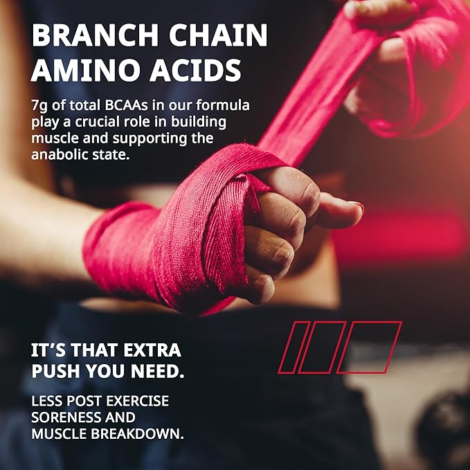 Granite Essential Amino Acids Powder for Muscle Recovery and Growth with 10g EAAs and 7g BCAAs - Soy-Free Gluten-Free 448g (30 Servings) Fruit Punch Flavor