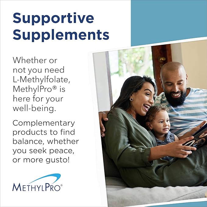 MethylPro Cofactors + L-Methylfolate 10 mg - Supports a Healthy Mindset - Vitamins B6 B12 &amp Magnesium - Active Folate for Methylation Support &amp Biochemical Reactions - 30 Servings - 30 Capsul