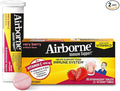 Vitamin C 1000mg (per serving) - Airborne Very Berry Effervescent Tablets (36 count in a box) Gluten-Free Immune Support Supplement With Vitamins A C E ZINC Selenium Echinacea &amp Ginger