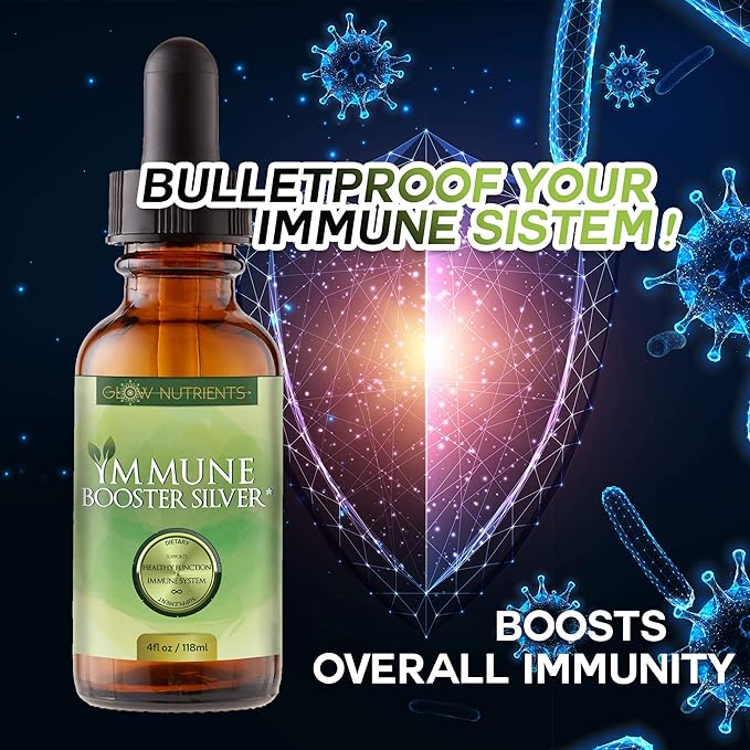 Immune Booster Silver - Our Best Nano Colloidal Silver Liquid - .001 Microns Certified Nanoparticle Colloidal Silver - Time Tested Natural Immune Remedy - Immune Health