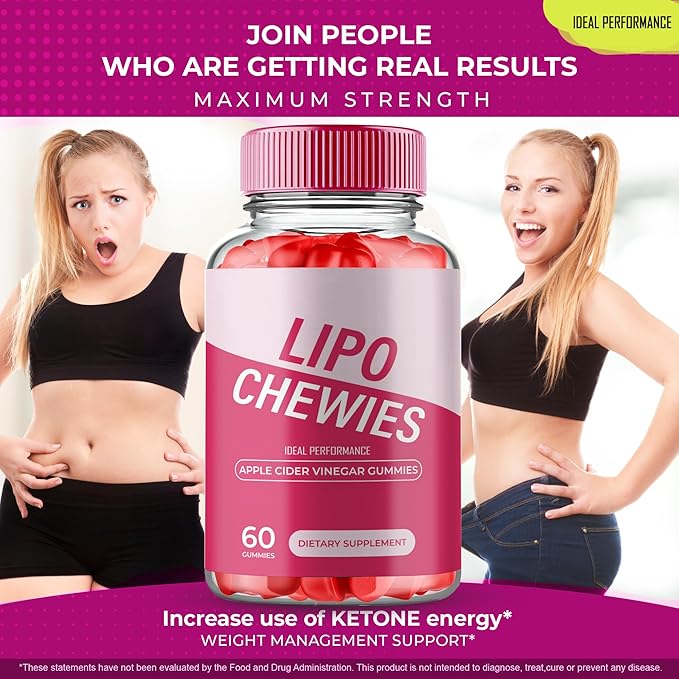 Lipo Chewies Brazillian Gummies Lipo Chewies Keto ACV Keto Supplement Gummies - Maximum Strength All Natural Support Formula Keto+ACV Advanced Formula LipoChewies Keto Gummy Reviews (2 Pack)