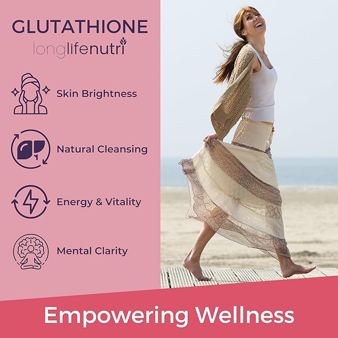 LongLifeNutri Reduced Glutathione 500 mg &amp Stabilized R-Alpha Lipoic Acid 300 mg Bundle – 3–4 Month Supply Natural Antioxidant &amp Cellular Energy Support Non-GMO GMP Certified Made in USA