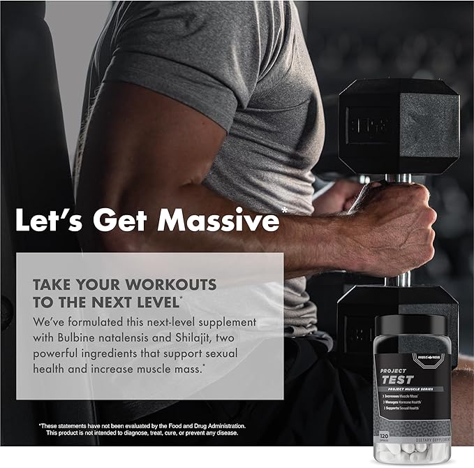 Anabolic Warfare Project Test Support Muscle Mass &amp Strength* Manage Hormone Health* Support Sexual Health* Made with Botanicals