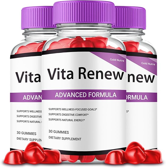 Vita Renew Gummies VitaRenew ACV Gummies Official Advanced Formula Supplement for Men and Women (3)
