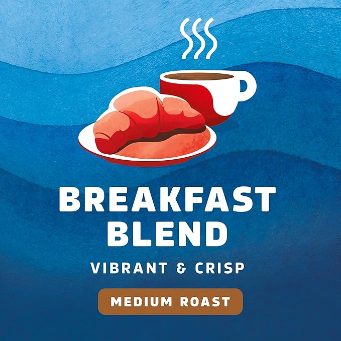 Seattle’s Best Coffee Medium Roast K-Cup Coffee Pods Breakfast Blend 100% Arabica 6 Boxes (60 Pods Total)