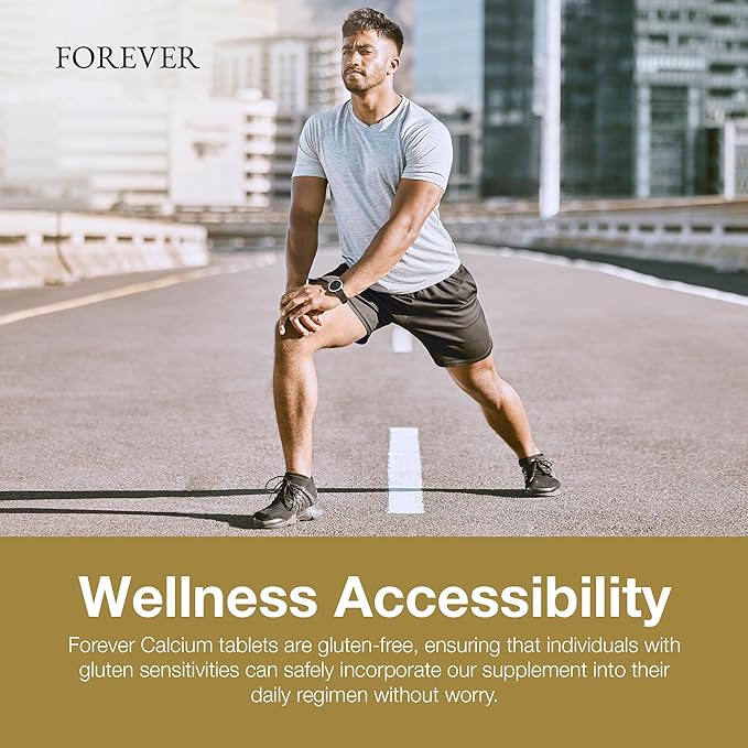 Forever Living - Forever Calcium® - Optimal Bone Health Support - Gluten-Free - Di-Calcium Malate Blend Vitamin D Magnesium and Zinc - 90 Tablets