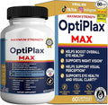 OptiPlax Max Vision Support Supplement 24 Premium Herbal Extracts Vitamins &amp Minerals 60 Capsules (1)