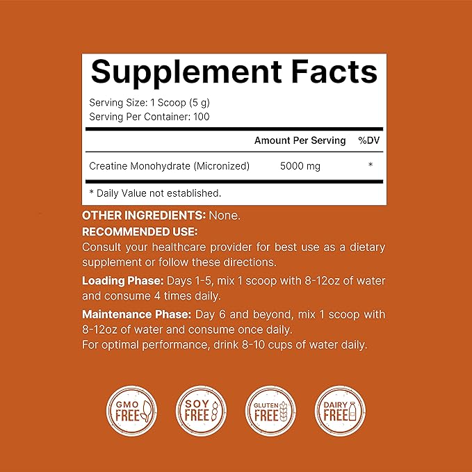 NatureBell 2 Pack Instant Creatine Monohydrate Powder 500g 5000mg Per Serving | Micronized Pure &amp Unflavored | Pre-Workout | Keto Vegan Filler-Free | 200 Servings (2.2 lb)