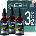 E2H Vegan Liquid Iodine - Thyroid Support and Cognitive Function - Boost Your Metabolism and Energy Levels - Vegan - Non-GMO (3 Bottles)