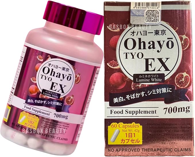 OhayoTYO EX Lumine White Glutathione 700mg 60 Capsules