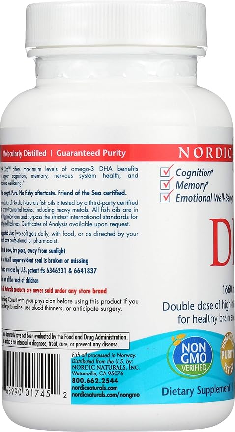 NORDIC NATURALS Strawberry DHA Xtra 1660 MG 60 SG 60 CT