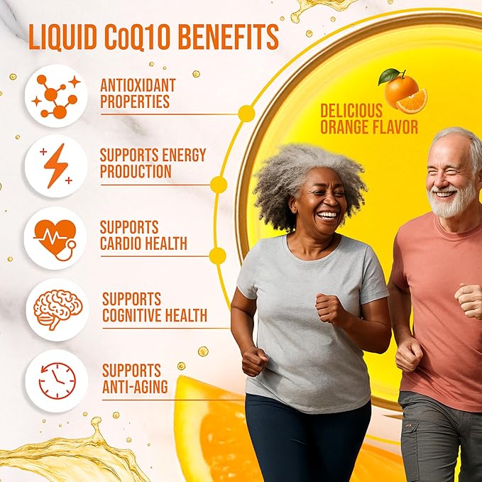 Liquid CoQ10 120mg of Bioavailable Ubiquinone for Superior Absorption. Support Heart Bone and Skin Health with a Natural Antioxidant. 35 Servings in a Convenient 17 oz Bottle.