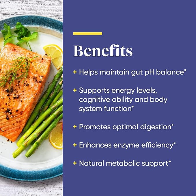 Enzymedica pH-Basic Includes Digestive Enzymes Nutrients &amp Herbs Supports Healthy Digestion &amp pH Balance 90 Count - FFP