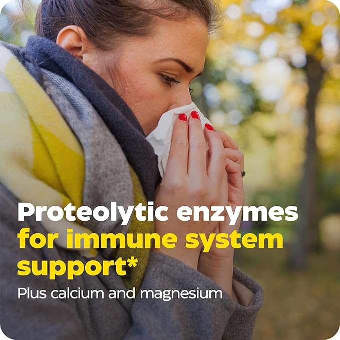 Enzymedica Immune Defense Extra Strength Proteolytic Enzymes for 2X Immune &amp Respiratory Support 90 Count