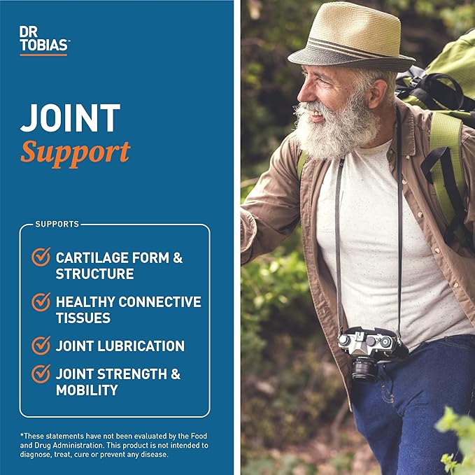Dr. Tobias Omega 3 Fish Oil &amp Joint Support Supplements Supports Heart Brain Immune Joint Health Function &amp Flexibility for Men &amp Women