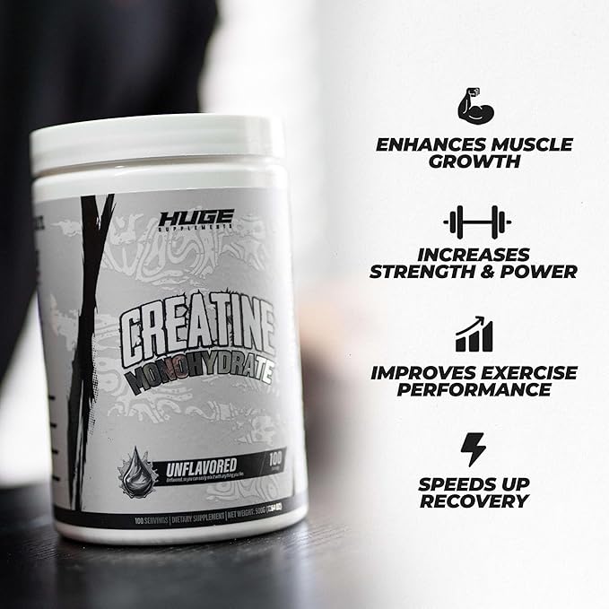 Pure Micronized Creatine Monohydrate Powder - Third Party Tested 500 Grams Micronized for Optimal Absorption Clinically Dosed No Additives Unflavored &amp Easy to Mix (100 Servings)