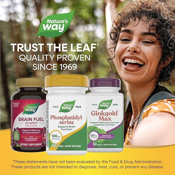 Nature's Way Phosphatidylserine Supports Brain Function* 60 Softgels