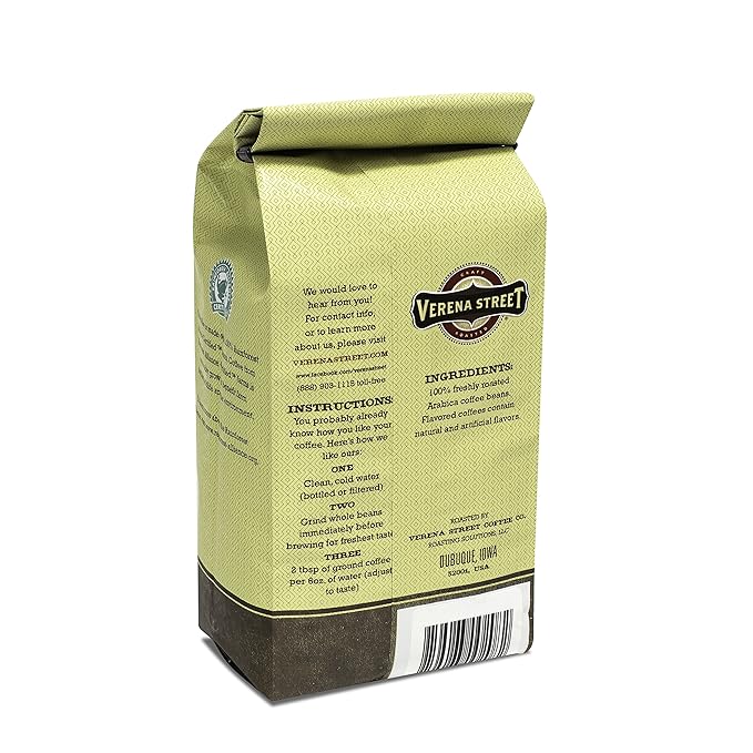Verena Street 11 Ounce Ground Swiss Water Process Decaf Coffee Sunday Drive Decaffeinated Medium Roast Rainforest Alliance Certified Arabica Coffee (Pack of 2)