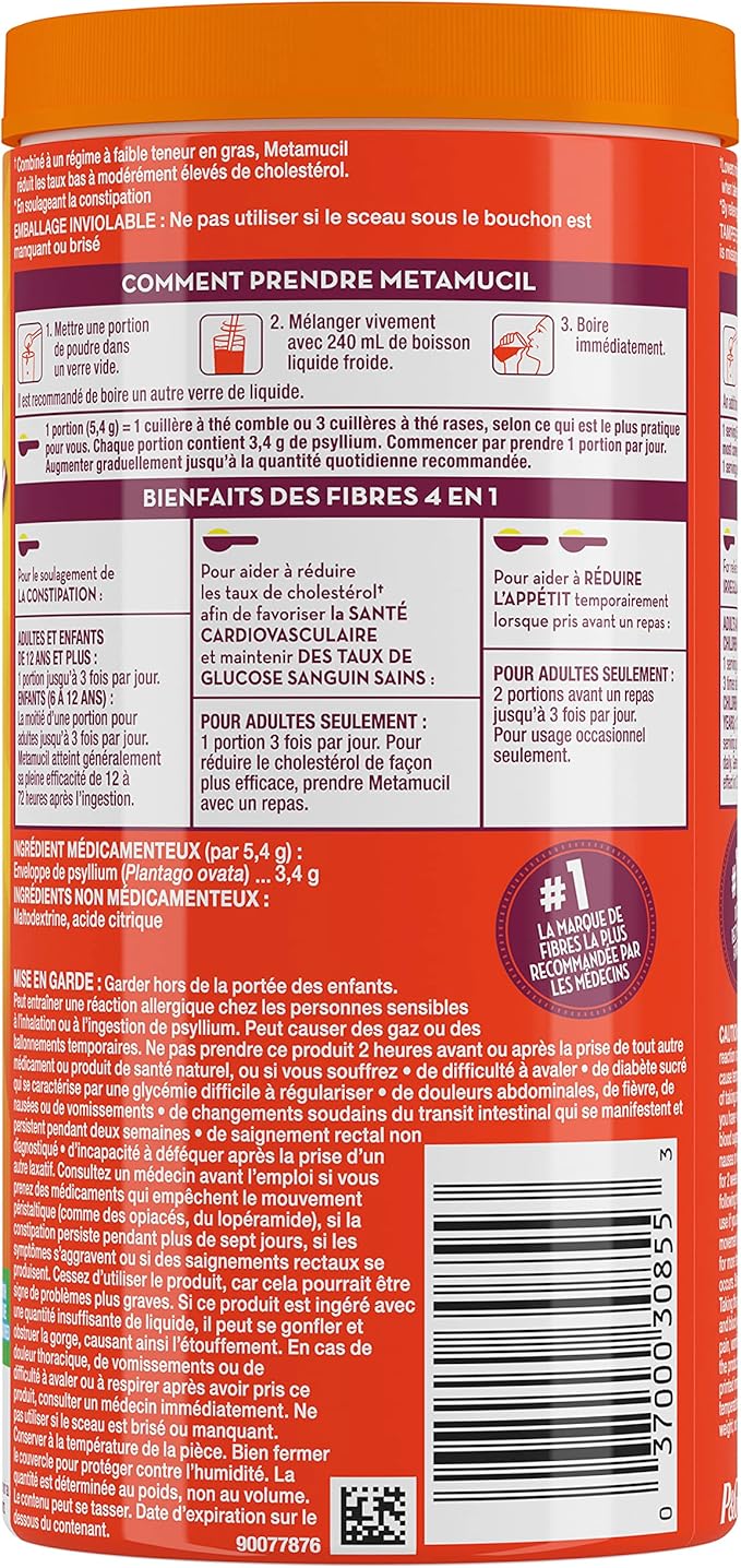 METAMUCIL Powder with NO Added Sweetener 283g