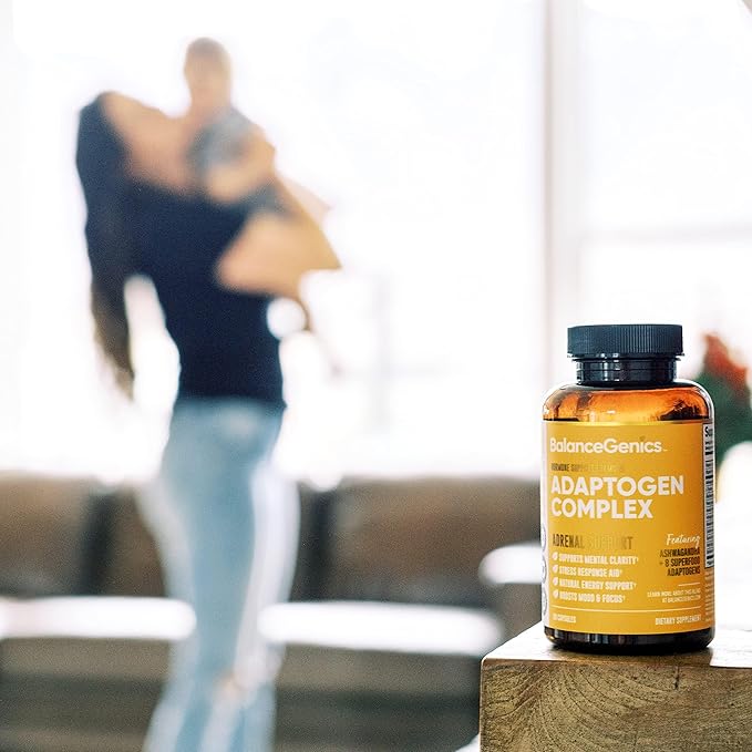 Adrenal Support Supplement with Ashwagandha Holy Basil Rhodiola Rosea | Supports Healthy Cortisol Levels and Stress Relief Reduce Fatigue | 60 Capsules