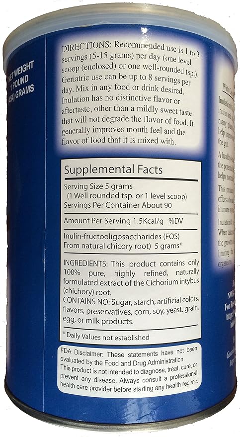 Nature's Formula Inulation - Inulin 454g