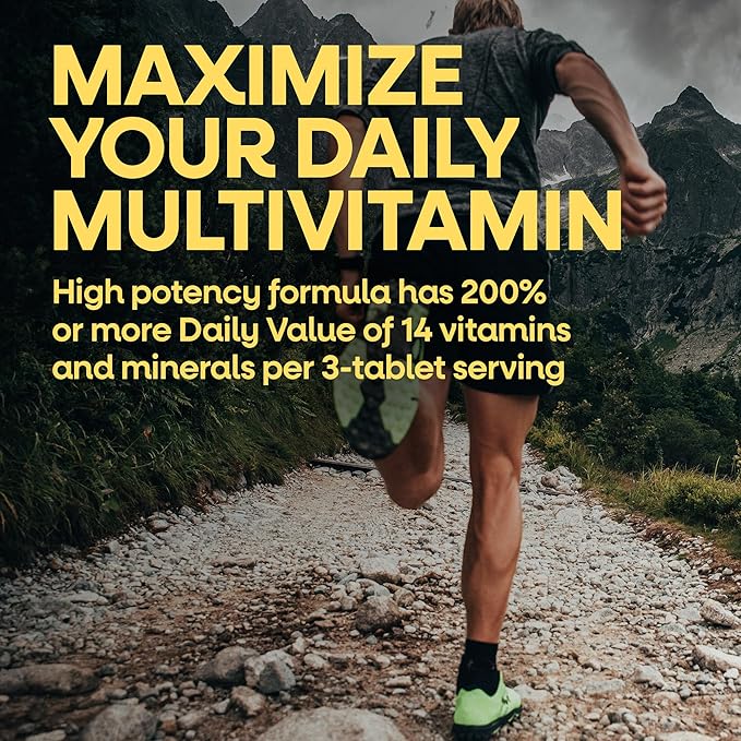 Nature’s Way Alive! Men’s Max3 Potency Daily Multivitamin High Potency Multivitamin for Men with B-Vitamins for Cellular Energy* Supports Heart Muscle and Eye Health* 90 Tablets
