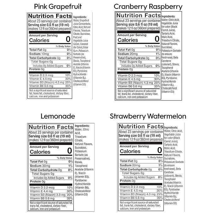 SodaStream Variety Pack Drink Mixes 0 Calories 14.8 Fl Oz (Pack of 4)