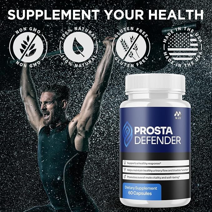 (3 Pack) Prosta Defender Capsules Official Prostadefender Pills with All Natural Ingredients Advanced Overall Health and Wellness Supplement Natural Maximum Strength Vitamin Formula (180 Capsules)