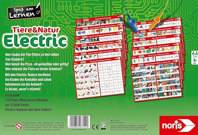 noris Tiere und Natur Electric Electric Game (Multi-Color)