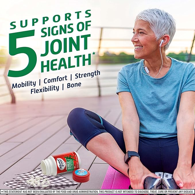 Move Free Advanced Glucosamine Chondroitin MSM Joint Support Supplement Supports Mobility Comfort Strength Flexibility &amp Bone - 120 Count (Pack of 3)