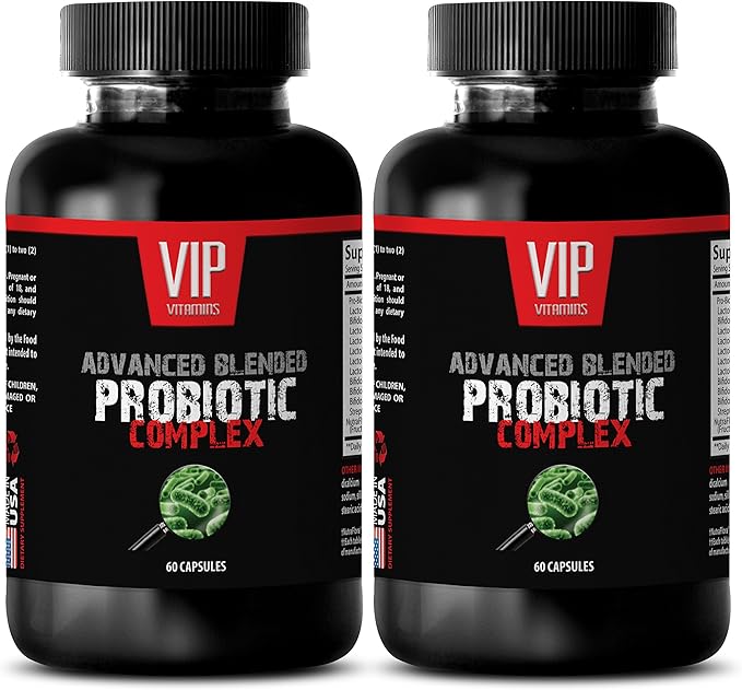 Probiotic Colon Support - Advanced Blended PROBIOTIC Complex - Gut Health - 2 Bottles 120 Capsules