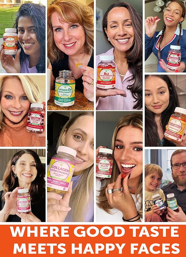Lunakai Vitamin C Gummies for Adults and Kids - Organic VIT C Vegan Chewable Gummy Vitamins - 250 mg Adult Children Toddler Chews - 6 Pack