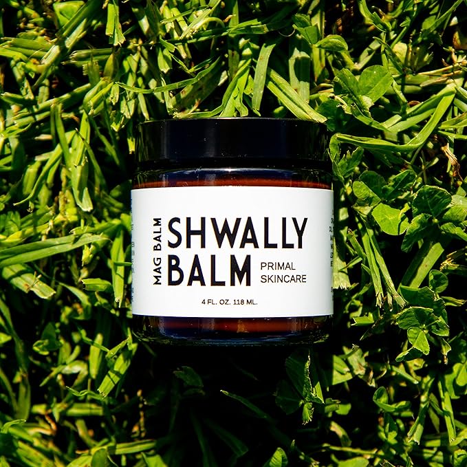 Shwally Paleo Magnesium Oil Cream - A True Seed-Oil Free &amp Primal Mag Balm - 100% Grass Fed Tallow Avocado Extra Virgin Olive Oil + Methylene Blue Option (With Methylene Blue Added)