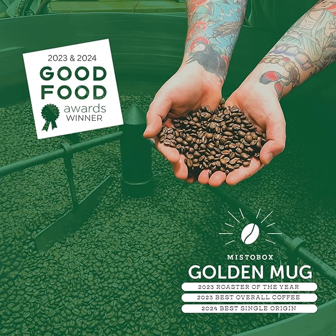 Goshen Coffee Roasters Ground Black Dog Espresso Blend | Dark Roast Espresso or Brewed | Award-Winning Natural and Washed | Roasted Nuts Molasses Dark Cocoa Flavors | 5 lb Bag