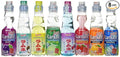 Ramune Japanese Marble Soft Drink Mix Variety 8 Flavors 8 Bottles by Hata Shanderia