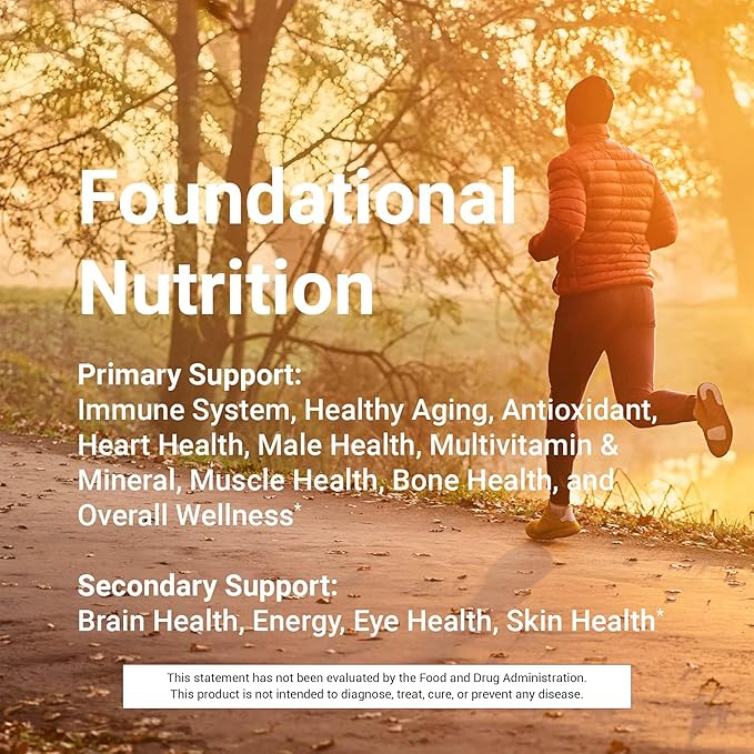 4Life RiteStart Men - Daily Nutritional Pack Supports Immune System Health - Daily Supplement Formula with Vitamin C D and Zinc - 30 Packets