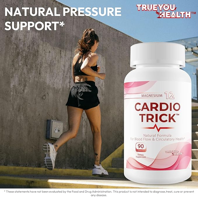 Cardio Trick - Japanese Cucumber Trick for Max Blood Flow Cardio Care &amp Healthy Pressure - Healthy Blood Flow Cardio Plus High Pressure Pills - Advanced Blood Flow Care Pressure Supplement