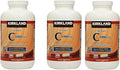 Kirkland Vitamin C with Rose Hips and Citrus Bioflavonoid Complex (1000 mg) 3 Bottles (500 Count Tablets)