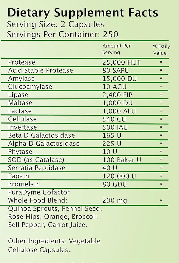 LIYFZYME CAPSULES 500count by Frequency Foods