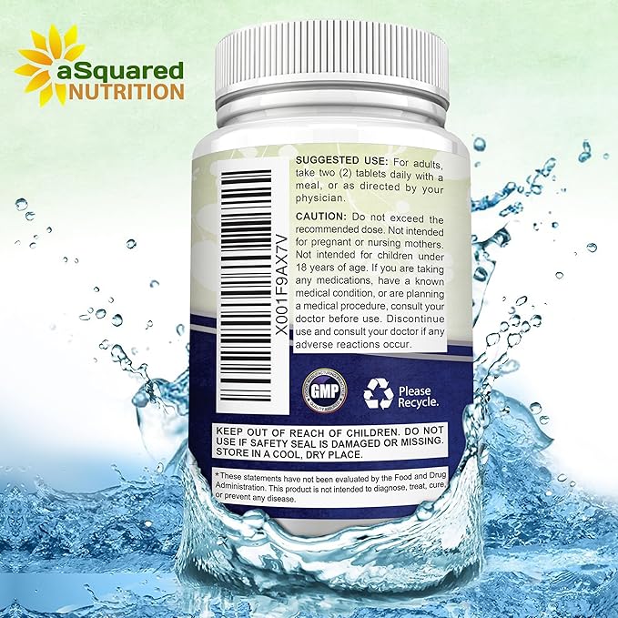 aSquared Nutrition Magnesium Glycinate 400mg - 180 Tablets - Max Strength Magnesium Bisglycinate Supplement -Maximum Bioavailability &amp Absorption-Non-GMO -Not Buffered-Supports Muscles Bones &amp
