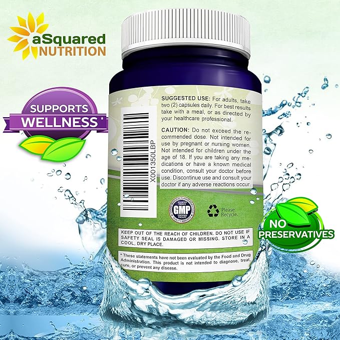 100% Natural Resveratrol - 1000mg Per Serving Max Strength (180 Capsules) Antioxidant Supplement Trans-Resveratrol Pills for Heart Health &amp Pure Polyphenols (Pack of 2)